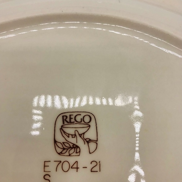 Vintage 1970’s Rego brown rim speckled oval serving platter. - Picture 5 of 6